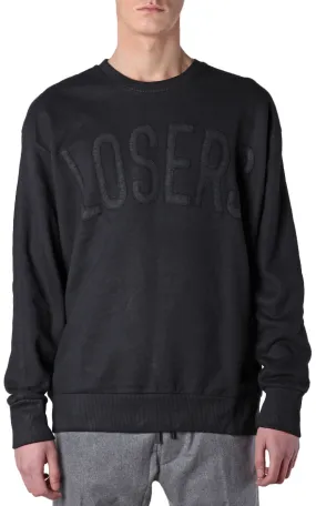 Diesel Men’s Black Cotton ‘S-Aster’ ‘Losers’ Sweatshirt Sweater